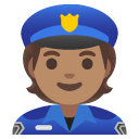 police officer: medium skin tone on Google