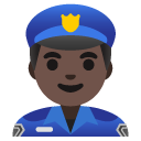 man police officer: dark skin tone on Google