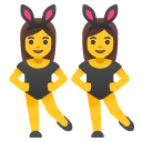 women with bunny ears on Google