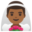 man with veil: medium-dark skin tone on Google