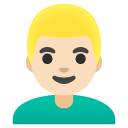 man: light skin tone, blond hair on Google
