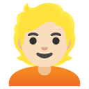 person: light skin tone, blond hair on Google