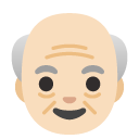 old man: light skin tone on Google
