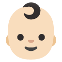 baby: light skin tone on Google