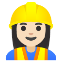 woman construction worker: light skin tone on Google