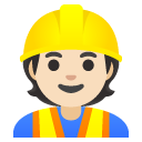 construction worker: light skin tone on Google
