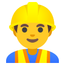 man construction worker on Google