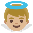 baby angel: medium-light skin tone on Google