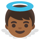 baby angel: medium-dark skin tone on Google