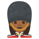 woman guard: medium-dark skin tone on Google