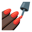 nail polish: dark skin tone on Google