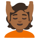 person getting massage: medium-dark skin tone on Google