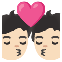 kiss: light skin tone on Google