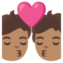 kiss: medium skin tone on Google