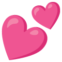 two hearts on Google