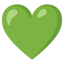 green heart on Google