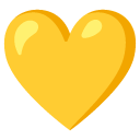yellow heart on Google