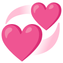 revolving hearts on Google
