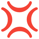 anger symbol on Google