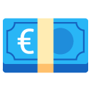 euro banknote on Google