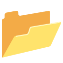 open file folder on Google