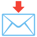 envelope with arrow on Google