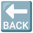 BACK arrow on Google