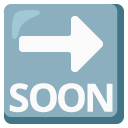 SOON arrow on Google