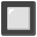 black square button on Google