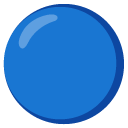 blue circle on Google