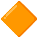 large orange diamond on Google