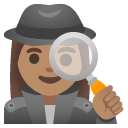 woman detective: medium skin tone on Google
