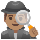 man detective: medium skin tone on Google