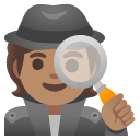 detective: medium skin tone on Google