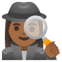 woman detective: medium-dark skin tone on Google