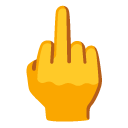 middle finger on Google
