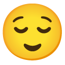 relieved face on Google