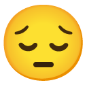 pensive face on Google