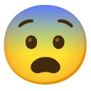 fearful face on Google