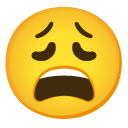 weary face on Google