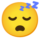sleeping face on Google