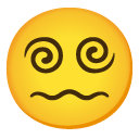 face with spiral eyes on Google
