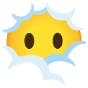 face in clouds on Google