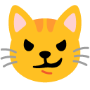 cat with wry smile on Google
