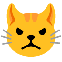 pouting cat on Google