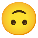 upside-down face on Google