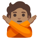 person gesturing NO: medium skin tone on Google