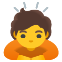 person bowing on Google