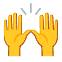 raising hands on Google