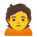 person frowning on Google